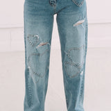BLUE HEART BALLOON JEANS A5057