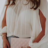 BOBBIE ECRU BLOUSE