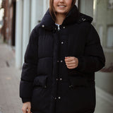 INDIE-JANE BLACK PUFFER JACKET