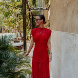MARIACHI LONG RED DRESS