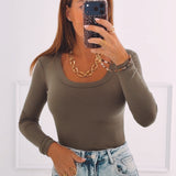 CLAIRE KHAKI LONGSLEEVE SHIRT
