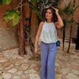 AZMARA WHITE HALTER TOP