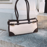 EFFIE ECRU/BROWN BAG