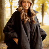 HELLO OCTOBER BLACK PUFFER JACKET