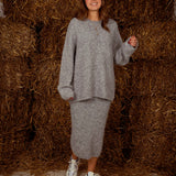 BEXLEY GREY KNITTED TWO-PIECE SET