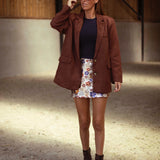 ALABAMA BROWN SUEDE BLAZER