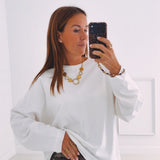 VALERIE WHITE LONGSLEEVE SHIRT