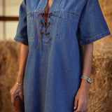 RODEO QUEEN BLUE DENIM DRESS