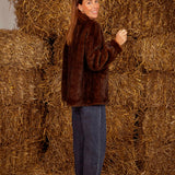 ASPEN BROWN FLUFFY CARDIGAN