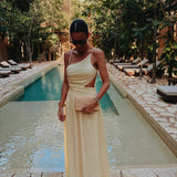 SORAYA YELLOW CUT-OUT DRESS