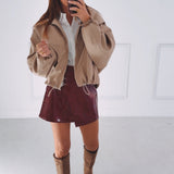 MAVIS BEIGE ZIP JACKET