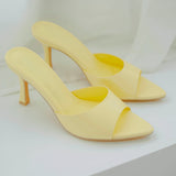 LIGHT YELLOW HEELS