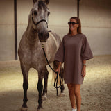 ECLIPSE BROWN SWEATER DRESS