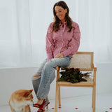 DISTRESSED FULL LENGTH BALLOON JEANS T6064