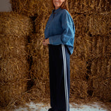 MARJORIE DARK BLUE STRIPED PANTS