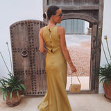 ARMONIA OLIVE GREEN DRESS