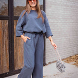 ODELE BLUE TWO-PIECE SET