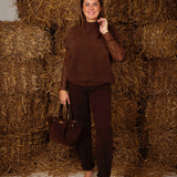 PRE-ORDER KEIRA BROWN LACE PULL