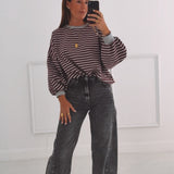 DARK GREY BALLOON JEANS 5097
