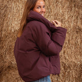 ANOUSHKA'S FAVOURITE BURGUNDY AUTUMN JACKET