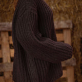 MABELINE BROWN KNITTED SWEATER