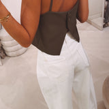 MONIQUE KHAKI TOP