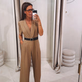 MILAINE BEIGE JUMPSUIT