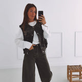 KHAKI BALLOON JEANS 9279-5