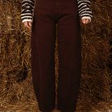 BROWN BARREL JEANS 7369-5