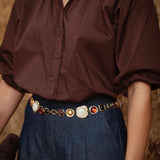RODEO SHINE GOLD CHAIN BELT