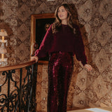 REVEL BORDEAUX SWEATER