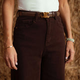 BROWN WIDE LEG JEANS 9092-9