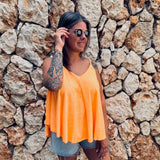 SALAMANCA ORANGE SPONGE TOP