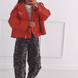 SLOANE RED LEATHER JACKET