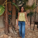 AZMARA YELLOW HALTER TOP