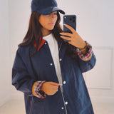 LENORA DARK BLUE ZIP JACKET