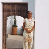 ES VEDRA YELLOW LACE BLOUSE