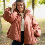 HELLO OCTOBER TERRACOTTA PUFFER JACKET