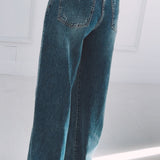 BLUE WIDE LEG JEANS A5039