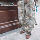 KHAKI CAMO BALLOON PANTS
