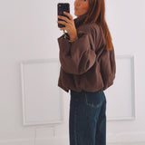 ANOUCK BROWN ZIP JACKET