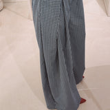 EMILIE DARK BLUE CHECKERED PANTS