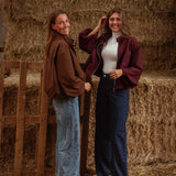 HELLO SEPTEMBER BROWN ZIP JACKET