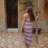 ASLI PINK SUMMER PRINT ONE SHOULDER DRESS