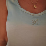 DAHAB SAGE GREEN SATIN TOP