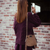 AVERY BURGUNDY CABLE KNIT SWEATER