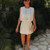 NOPAL ECRU PLAYSUIT