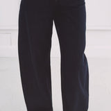 DARK BLUE BARREL JEANS 668-BT