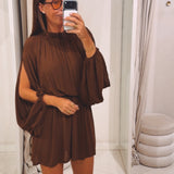 XENIA BROWN DRESS