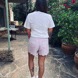 BILBAO WHITE RHINESTONE T-SHIRT